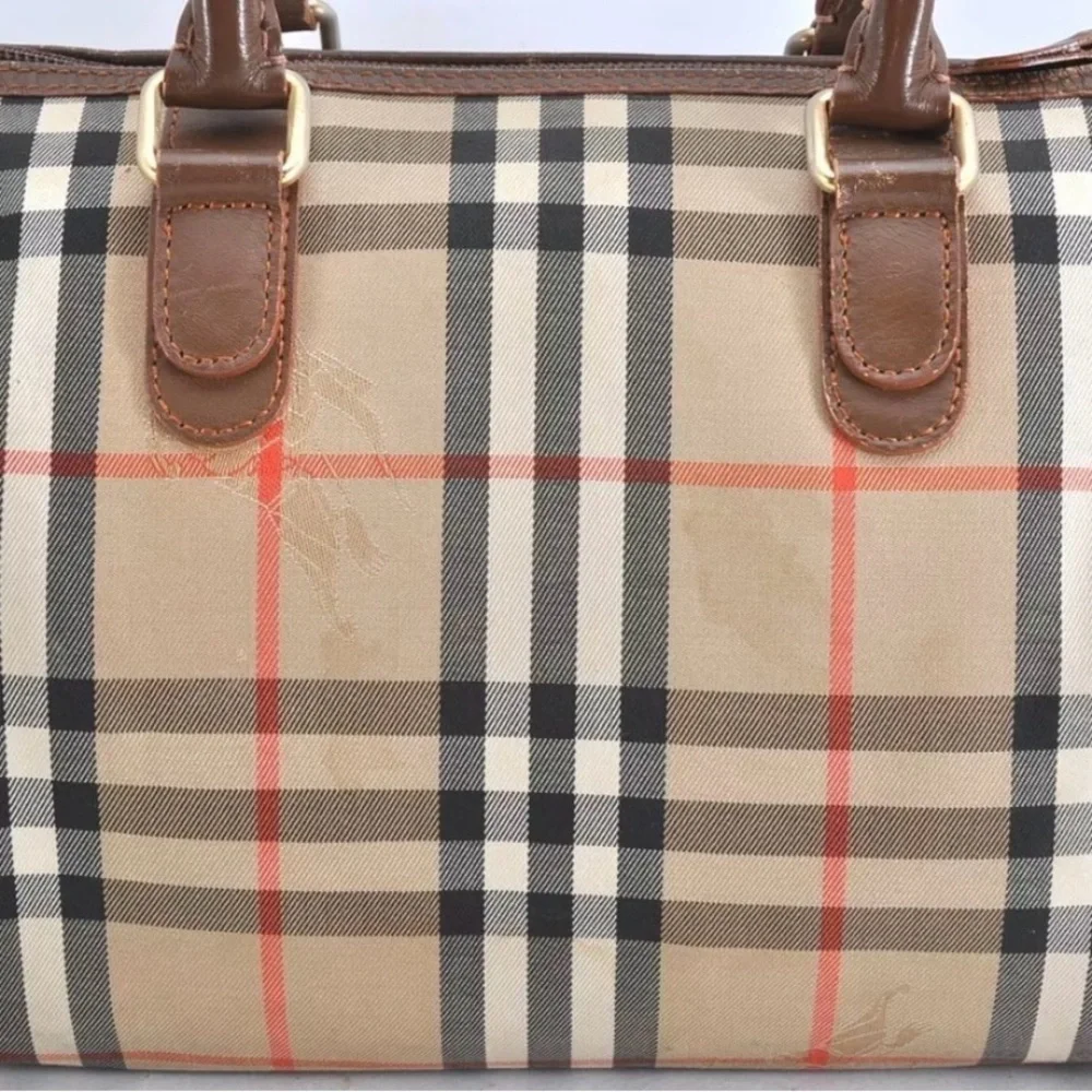 Burberry Nova Check Canvas Leather 2Way Shoulder Hand Bag Beige | Women’s | Used